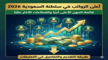 قائمة المهن الأعلى أجرًا.. رواتب ضخمة تتصدر القطاعات الأكثر طلبًا في السعودية خلال 2026